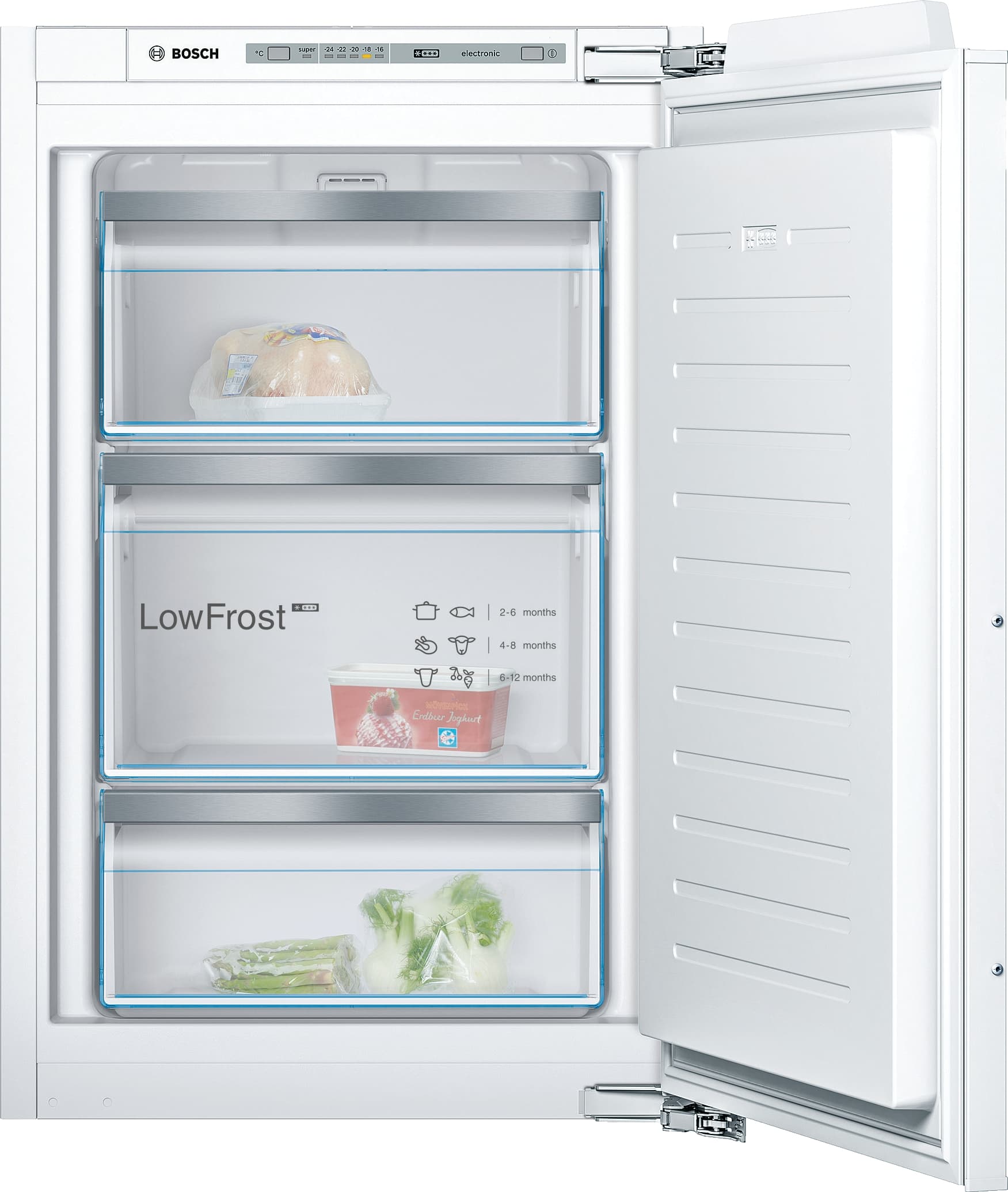 GIV21AD40 Einbau-Gefrierschrank Flachscharnier