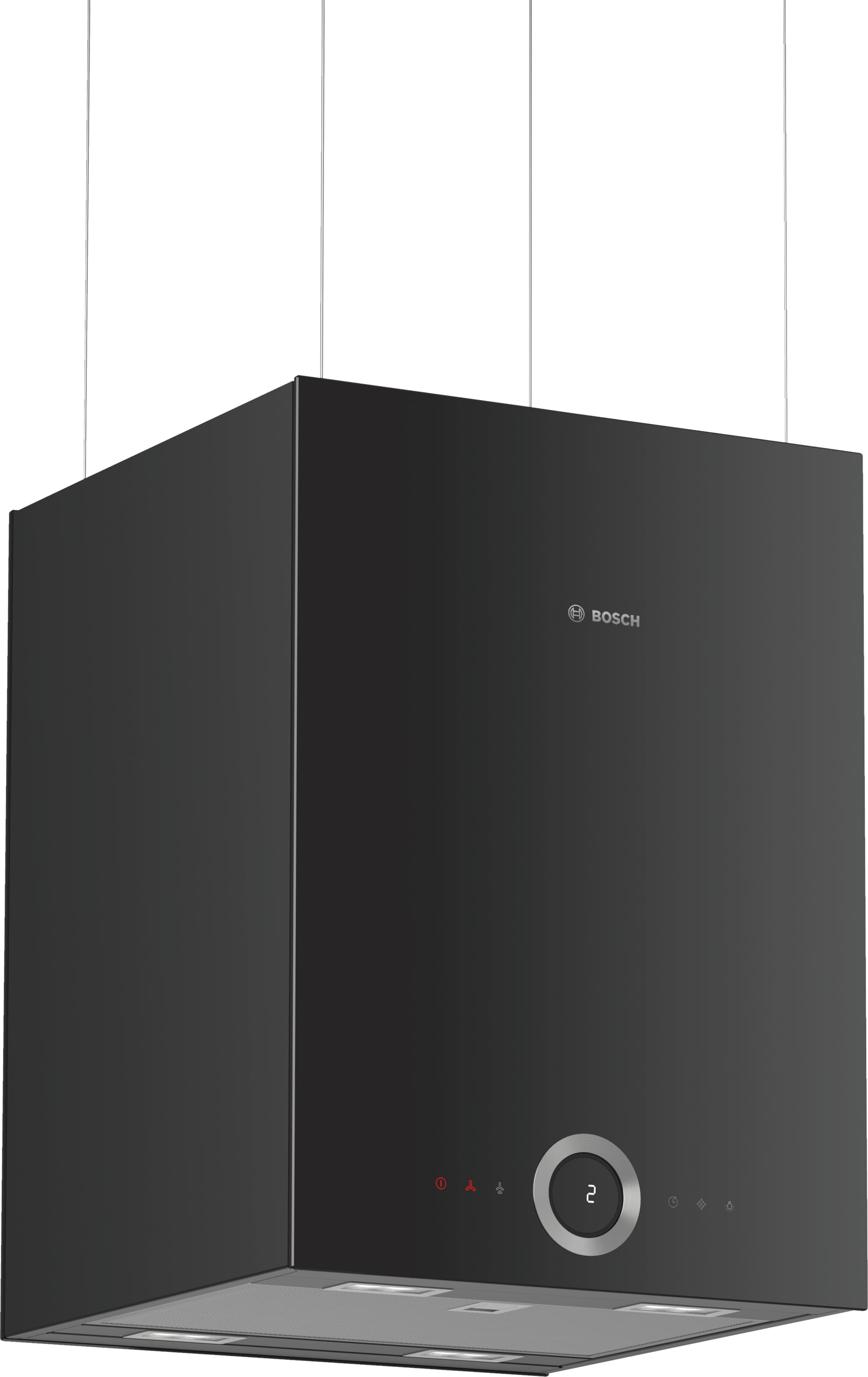 DII31RV60 Inselesse, 37 cm Kubus-Design schwarz