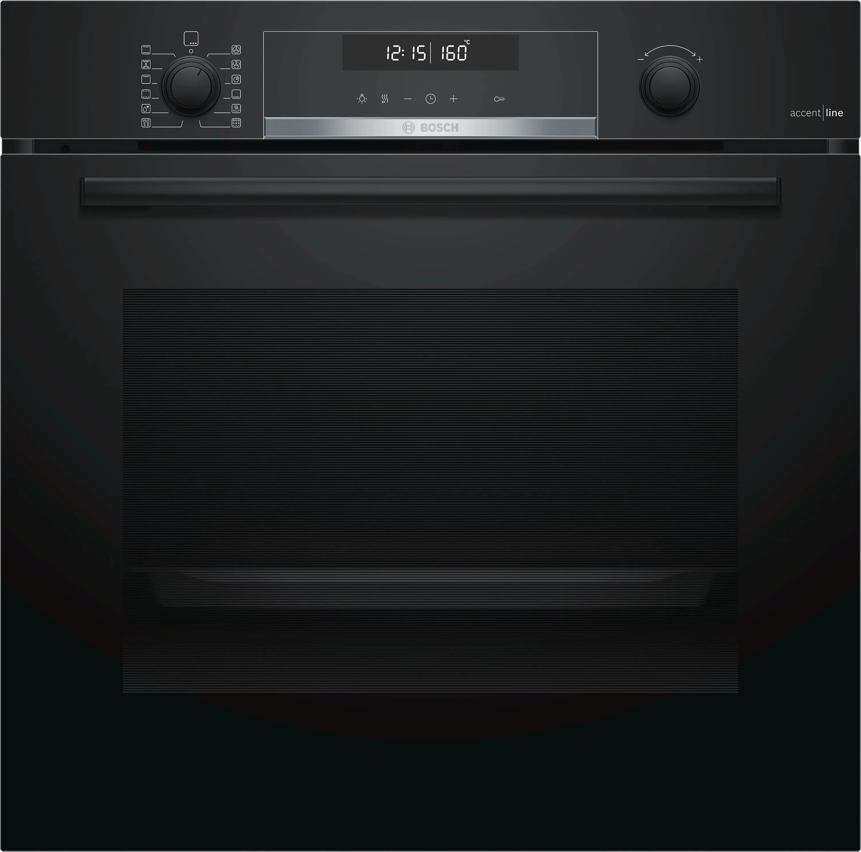 HBG4785B0 Vulkan Schwarz Backofen