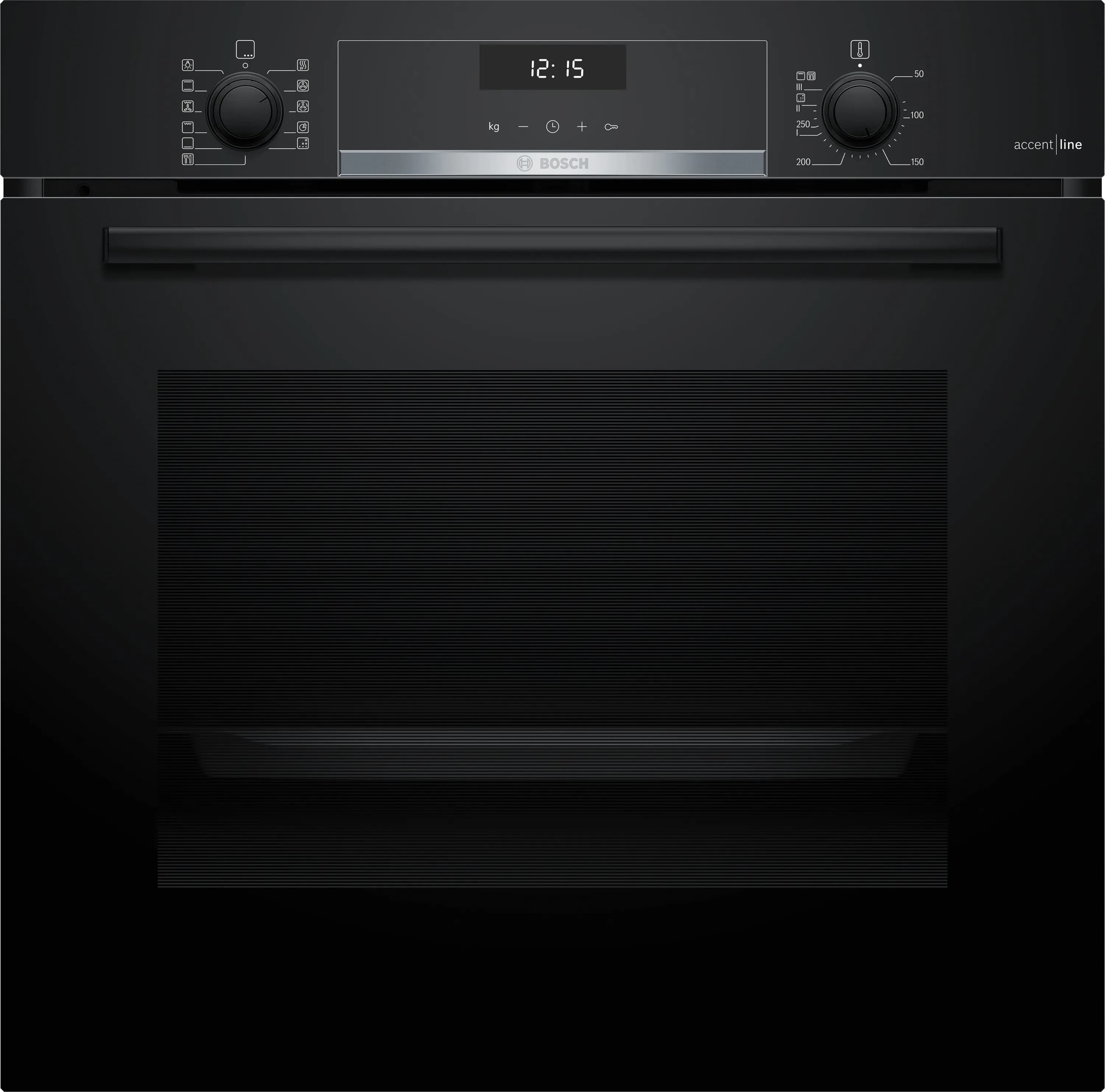 HBG4575B0 Vulkan Schwarz Backofen
