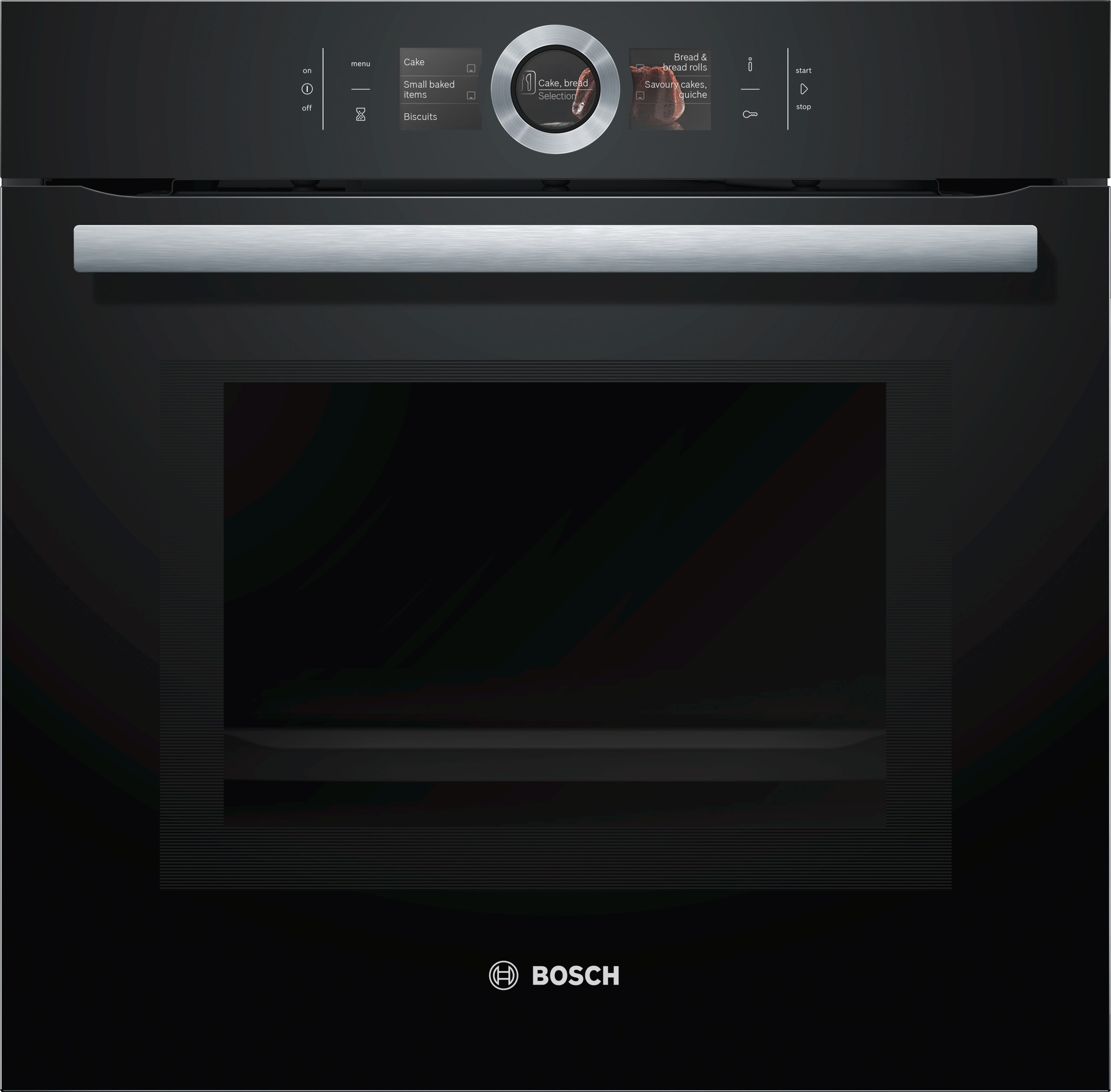 HMG6764B1 Vulkan Schwarz Backofen mit Mikrowelle