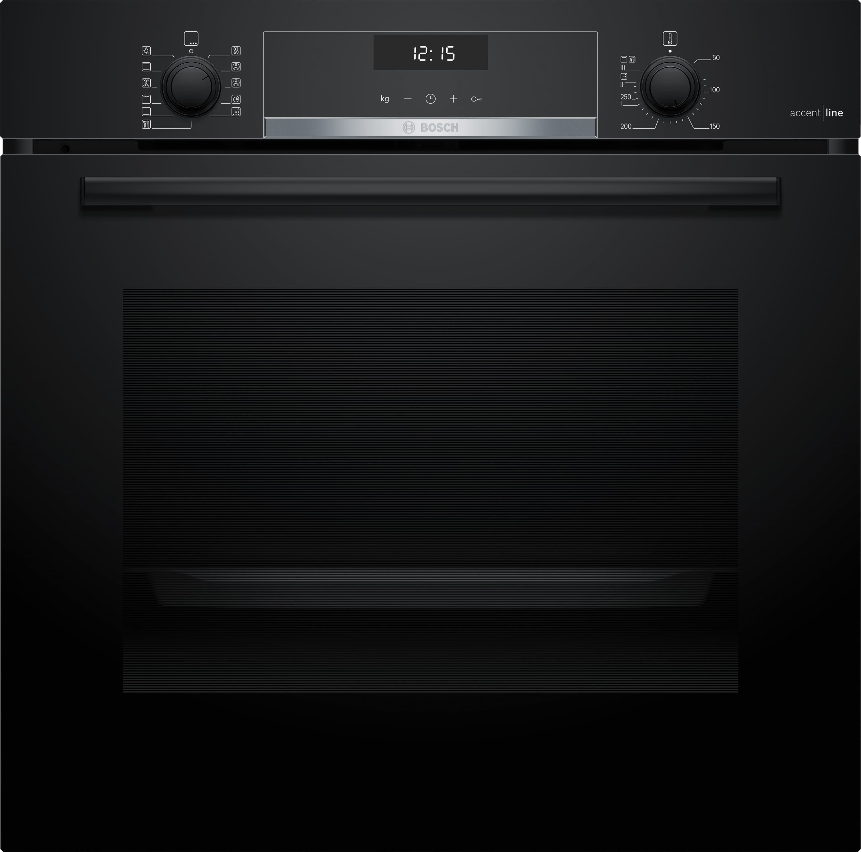HBG4575B0 Vulkan Schwarz Backofen