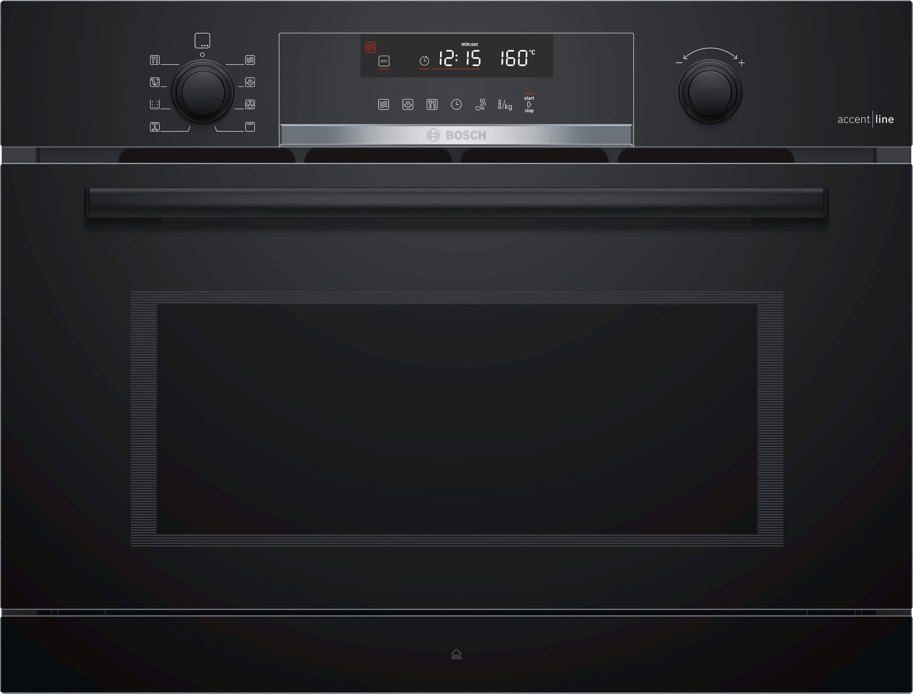 Einbau-Mikrowelle mit Dampfgarfunktion CPA465GB0 Vulkan Schwarz