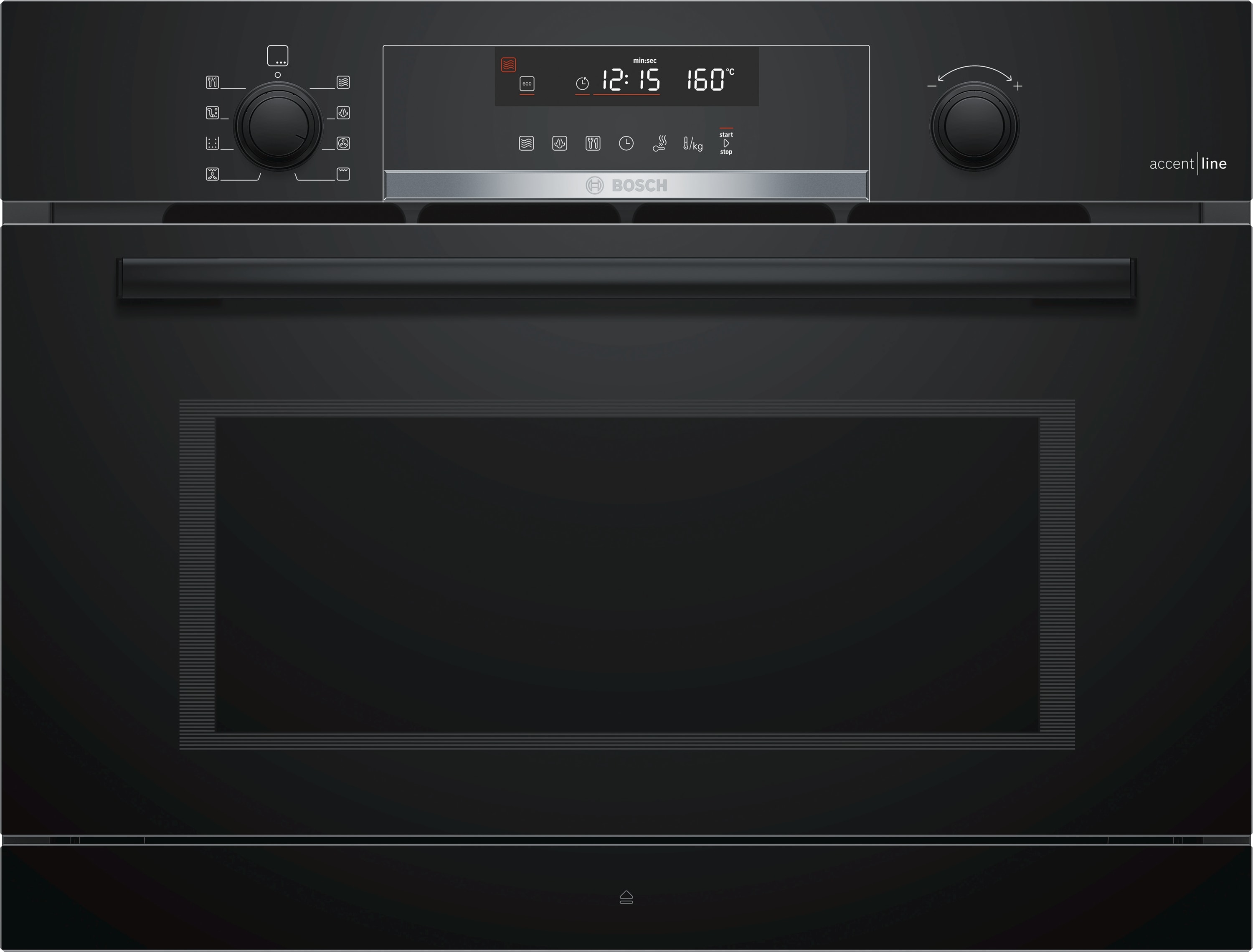 Einbau-Mikrowelle mit Dampfgarfunktion CPA465GB0 Vulkan Schwarz