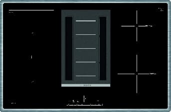PVS845F11E Induktions-Kochfeld mit integriertem Dunstabzug 80 cm Induktions-Kochfeld Glaskeramik