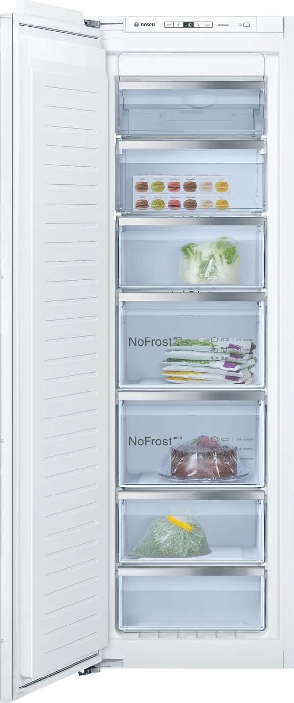 GIN81AC30 NoFrost, Einbau-Gefrierschrank Flachscharnier