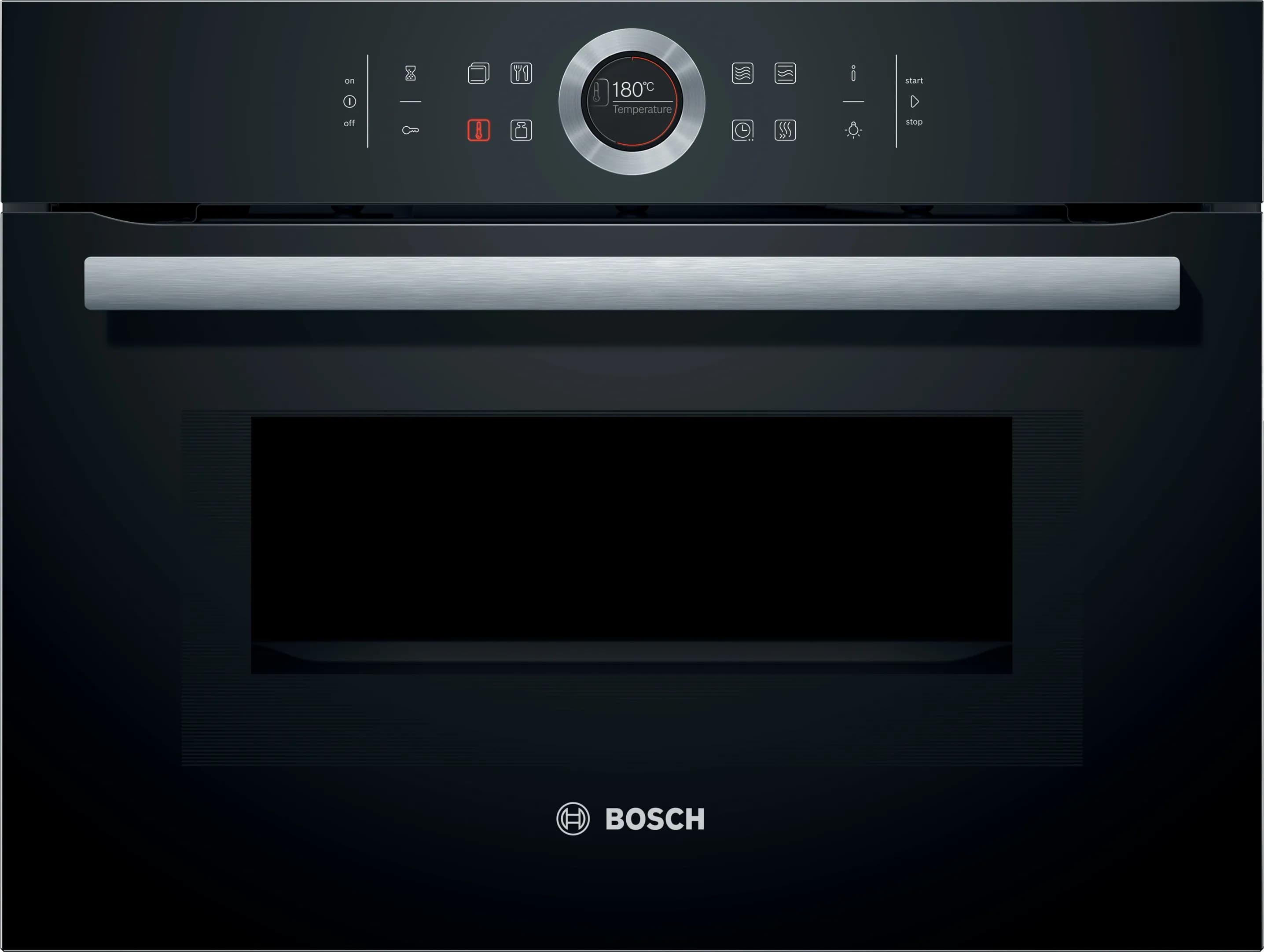CMG633BB1 Vulkan Schwarz Kompaktbackofen mit Mikrowelle